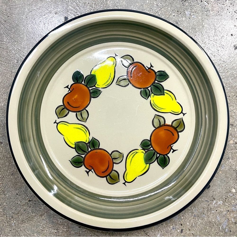 Vintage Japanese Stoneware Dinner Plate